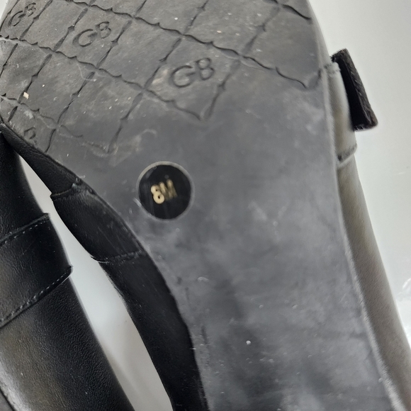 GIANNI BINI LEATHER UPPER MARY JANE SQUARE TOE SLIP ON PUMP - Picture 9 of 10